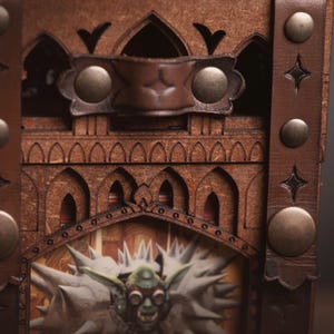 MtG deck box for collectible card games, Commander, DnD spell cards, Lorcana, Onepiece, Pokémon, and other games. Dice and counter drawer. image 6