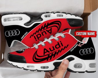 Audi TN schoenen, vintage stijl, naam en elk logo aanpassen, Audi, Audi logo, TN schoenen, gepersonaliseerd