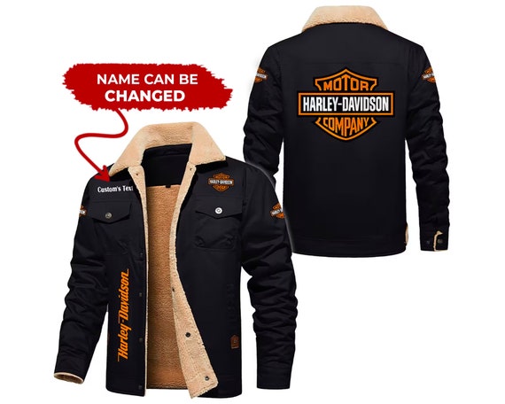 Harley Davidson Cargo Fleece Lined Cotton Jacket Harley Davidson