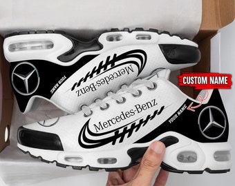 Mercedes Benz TN schoenen, vintage stijl, naam en elk logo aanpassen, Mercedes Benz, Mercedes Benz logo, TN schoenen, gepersonaliseerd