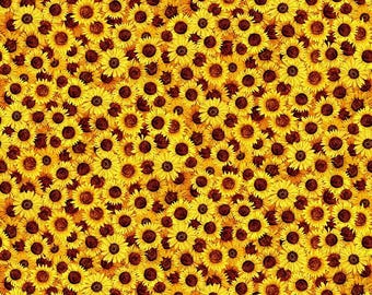 Sunflower Symphony Fabric Cotton 45 inches Wide