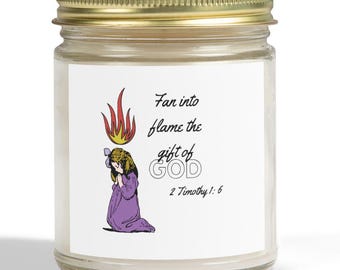 Spirit of God Scented Candle - Coconut Apricot Wax, Relaxation, Gifts, Home Decor, Meditation