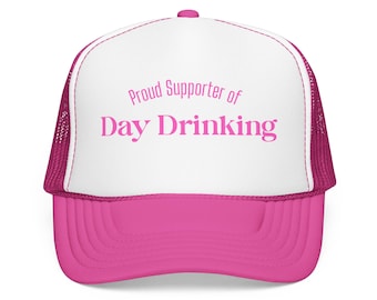 Stolzer Unterstützer des Tages Trinkschaum Trucker Hat | Rosa Netzmütze