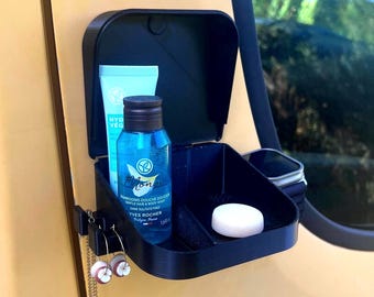 Practical magnetic shower holder for soap, jewelry, watch, razor for van/campervan