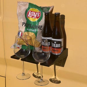 Compacte magnetische opklapbare bijzettafel van 24x16 cm