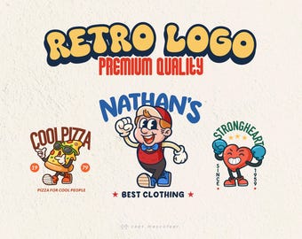 Custom Retro Cartoon Mascot Logo Design