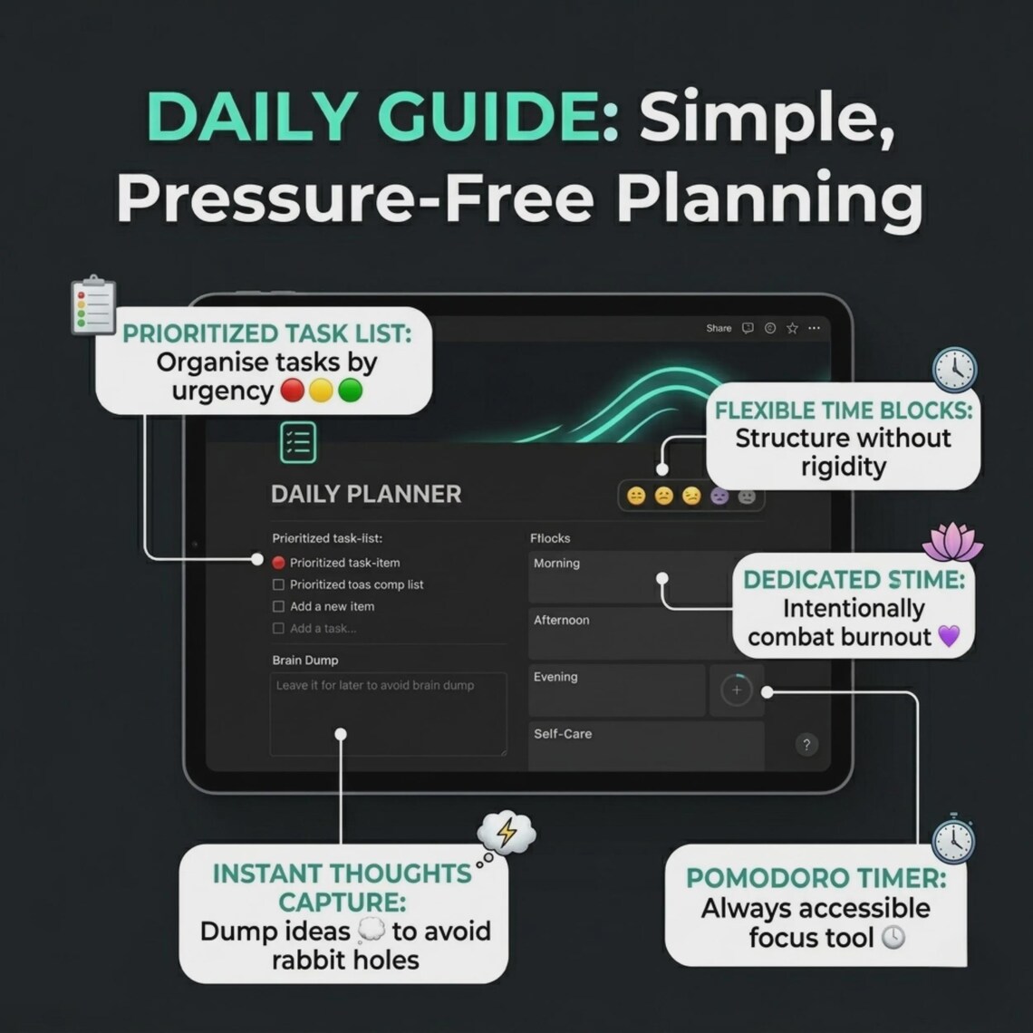 ADHD Digital Planner 2026 | Interactive Notion Planner | Focus ...