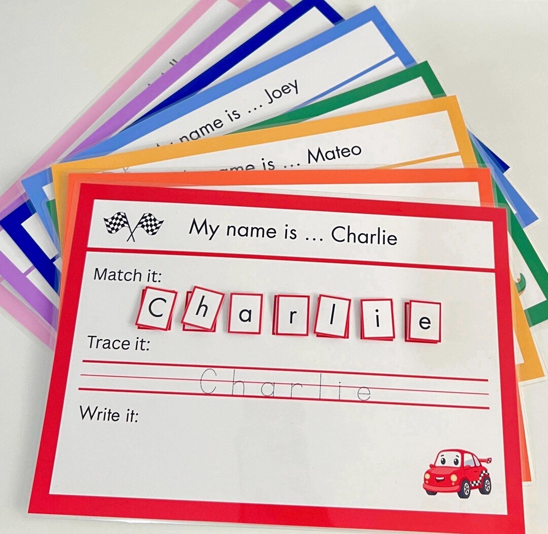 Write. Name Custom Name Tracing Worksheet for Kids – Personalised Writing Practice ...