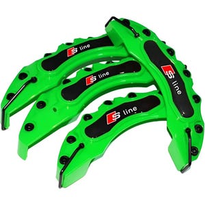 4PC Brake Caliper Covers Audi S-line Green / Audi Accessories / Car Accessories