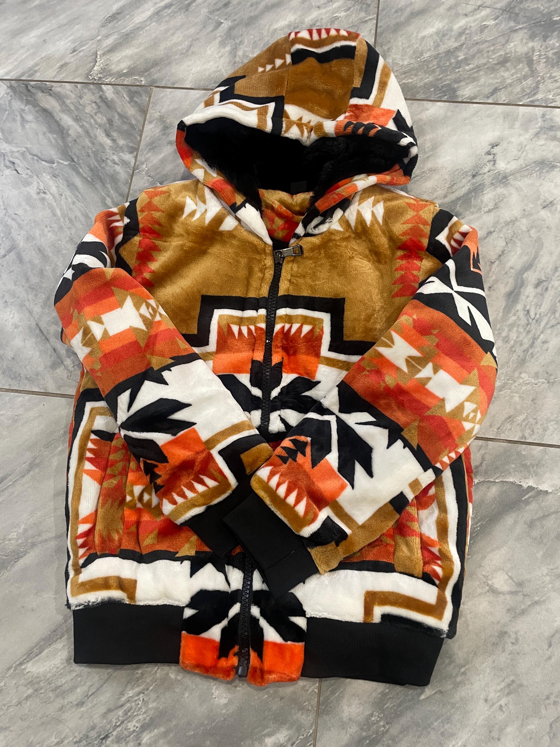 Southwest Mens Jacket Columbia Vintage 90s Southwest Aztec Fleece