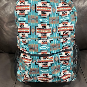Native American Inspired Geometrix Design Backpack