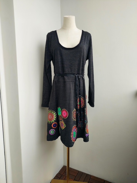 green emerald velvet dress Black Dress With Floral Embroidery  P. Cottontail & Co
