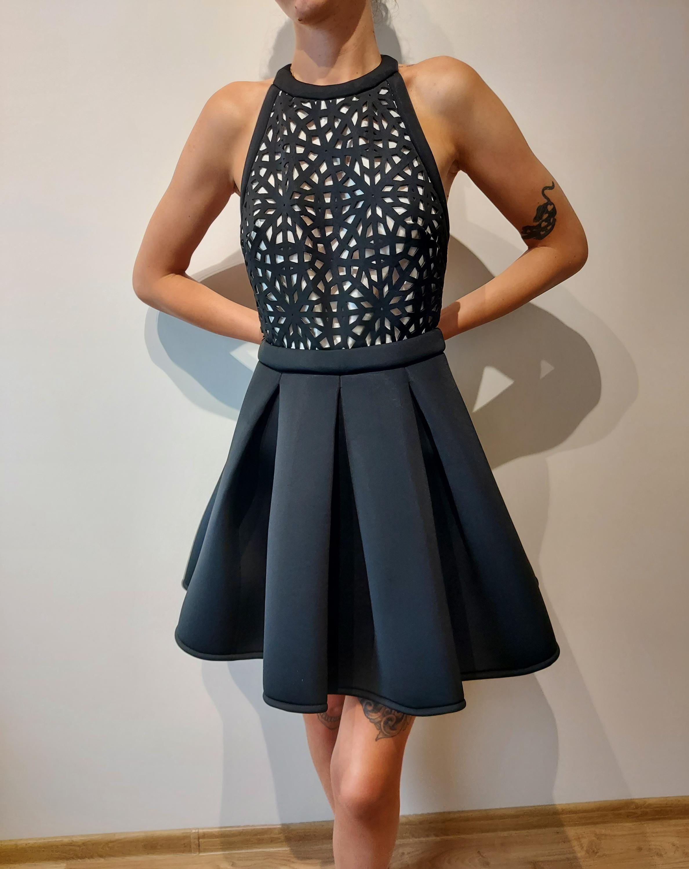 white christmas dresses Neoprene Off One Shoulder Midi Dress Burgundy / Large main image 1