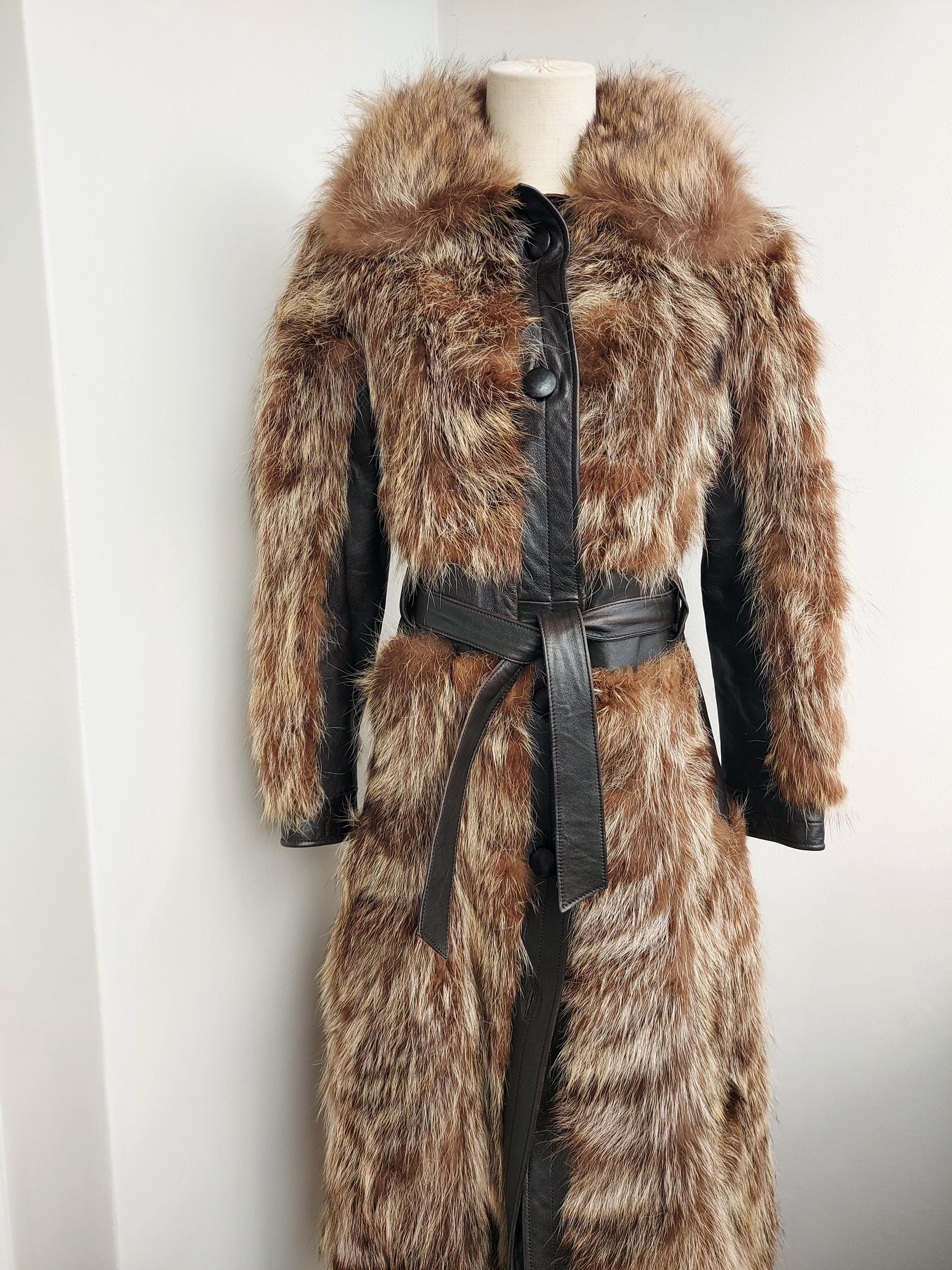 80s Fur Coat - Etsy