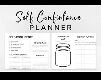 PRINTABLE/CUSTOMISABLE Self Confidence Planner