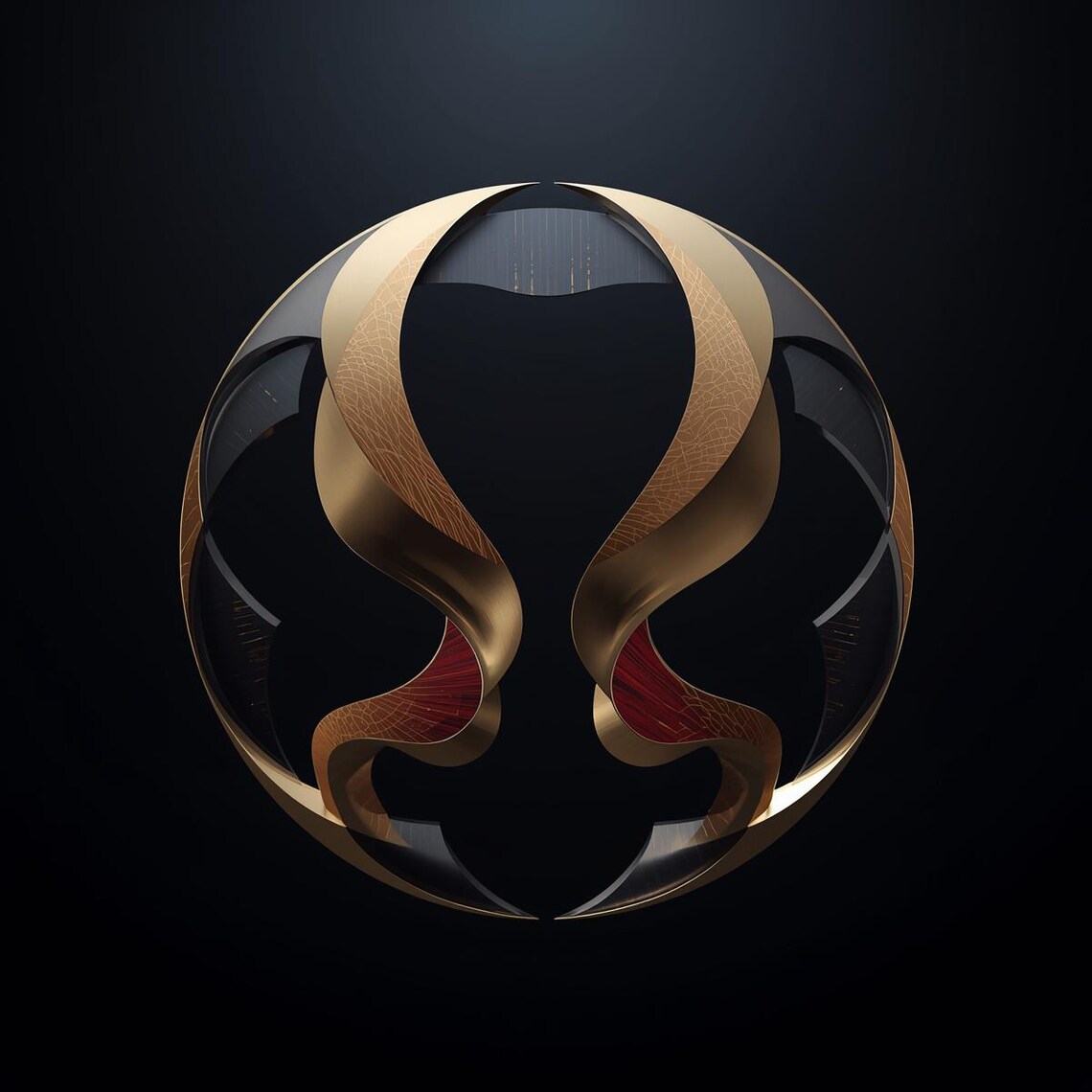 Exclusive 3D Gold Infinity Sphere Logo – Modern Luxury Emblem - Etsy