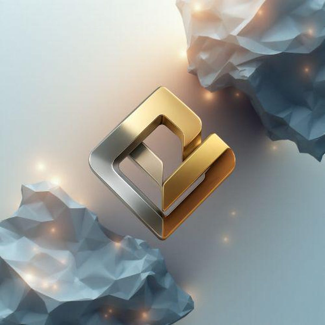 3D Gold & Silver Business Logo Design: Geometric Emblem (full Rights ...