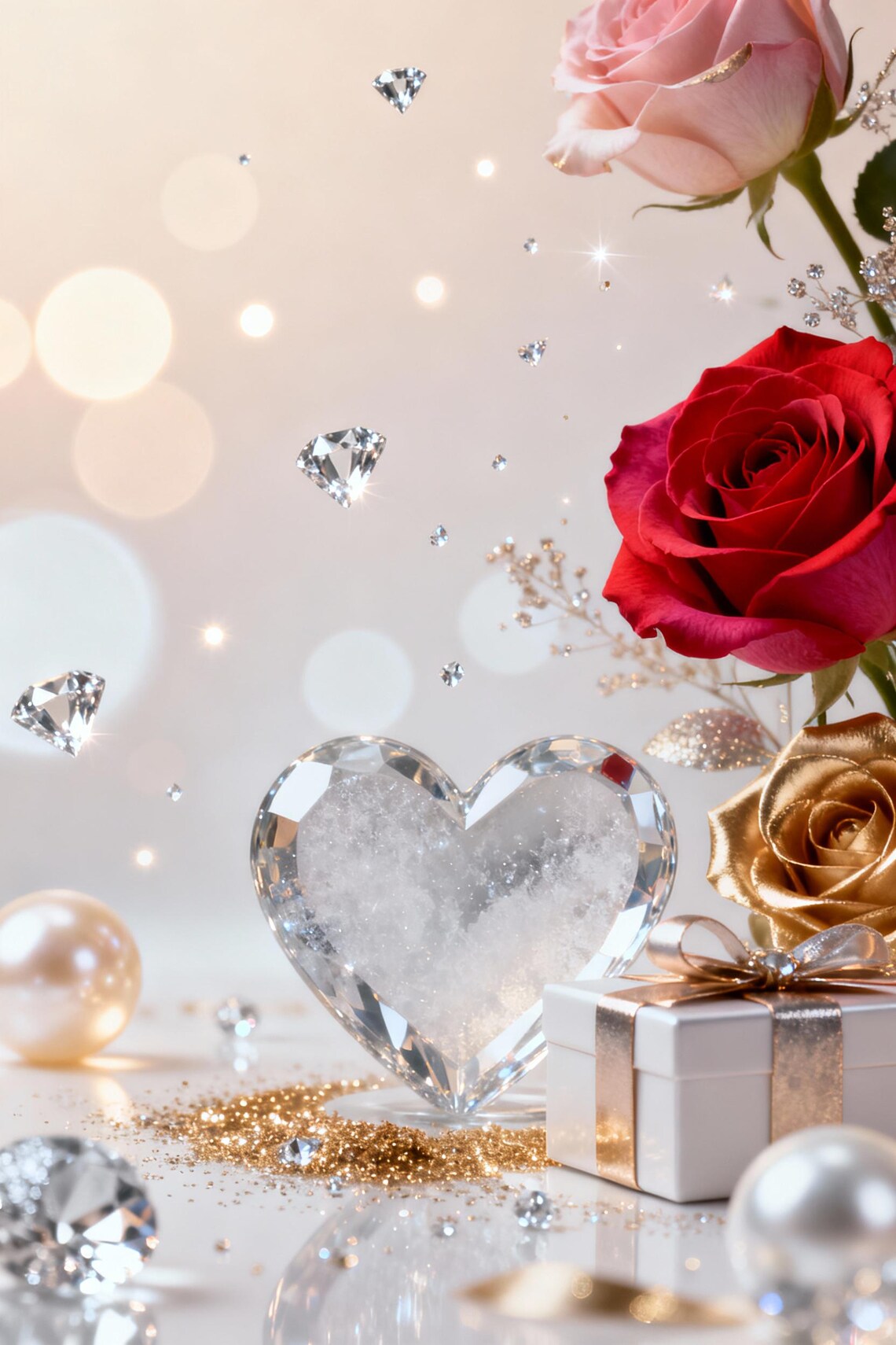 Luxury Valentine Background Template – Elegant Premium Holiday Design