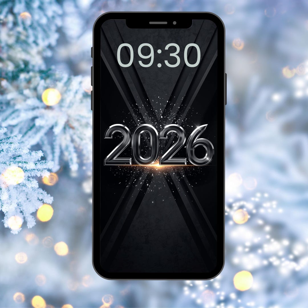 Black Diamond 2026 Phone Wallpaper – Metallic Lock Screen (digital ...
