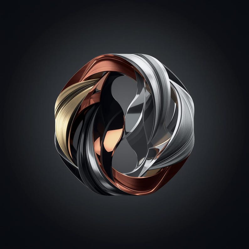Motion Emblems Design Eternal Motion Emblem — Ultra-luxury 3D Metallic Logo | Futuristic ...