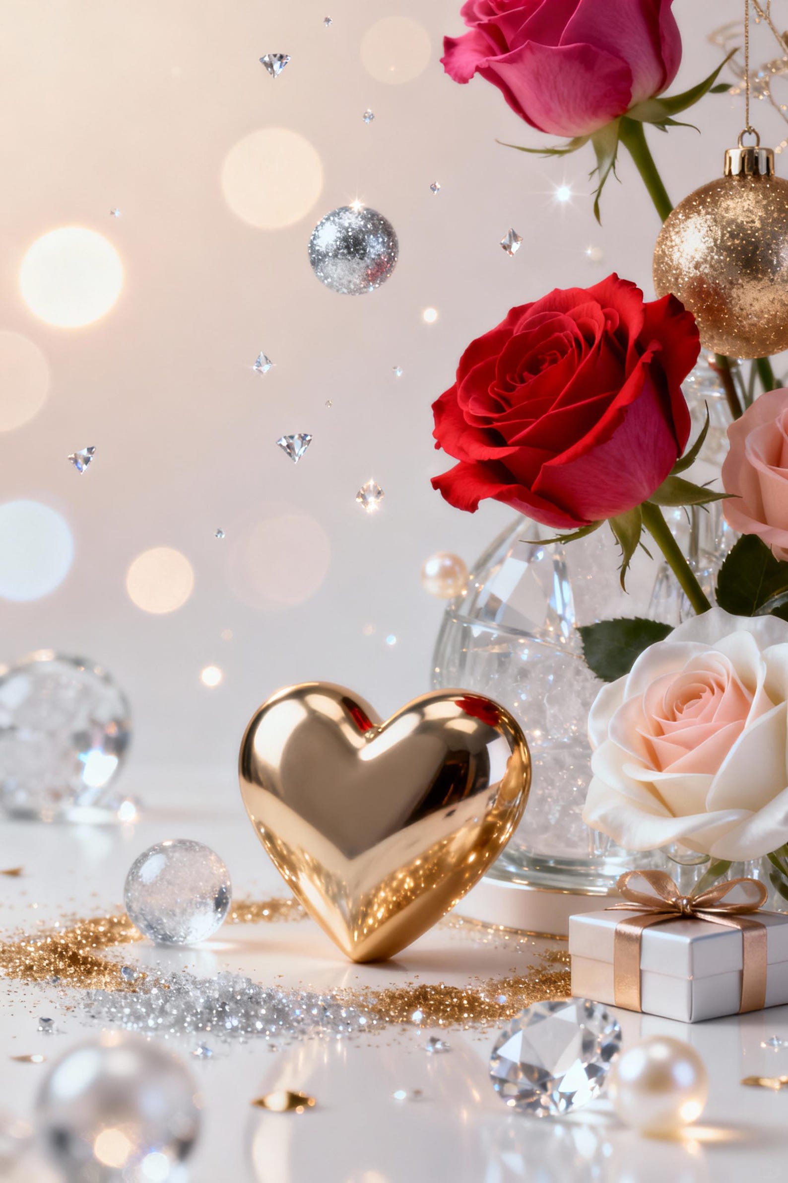 Luxury Valentine Background Template – Elegant Premium Holiday Design