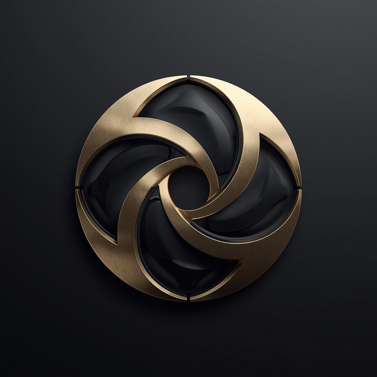 Motion Emblems Design Golden Motion Emblem — Exclusive 3D Luxury Business Logo (only One ...