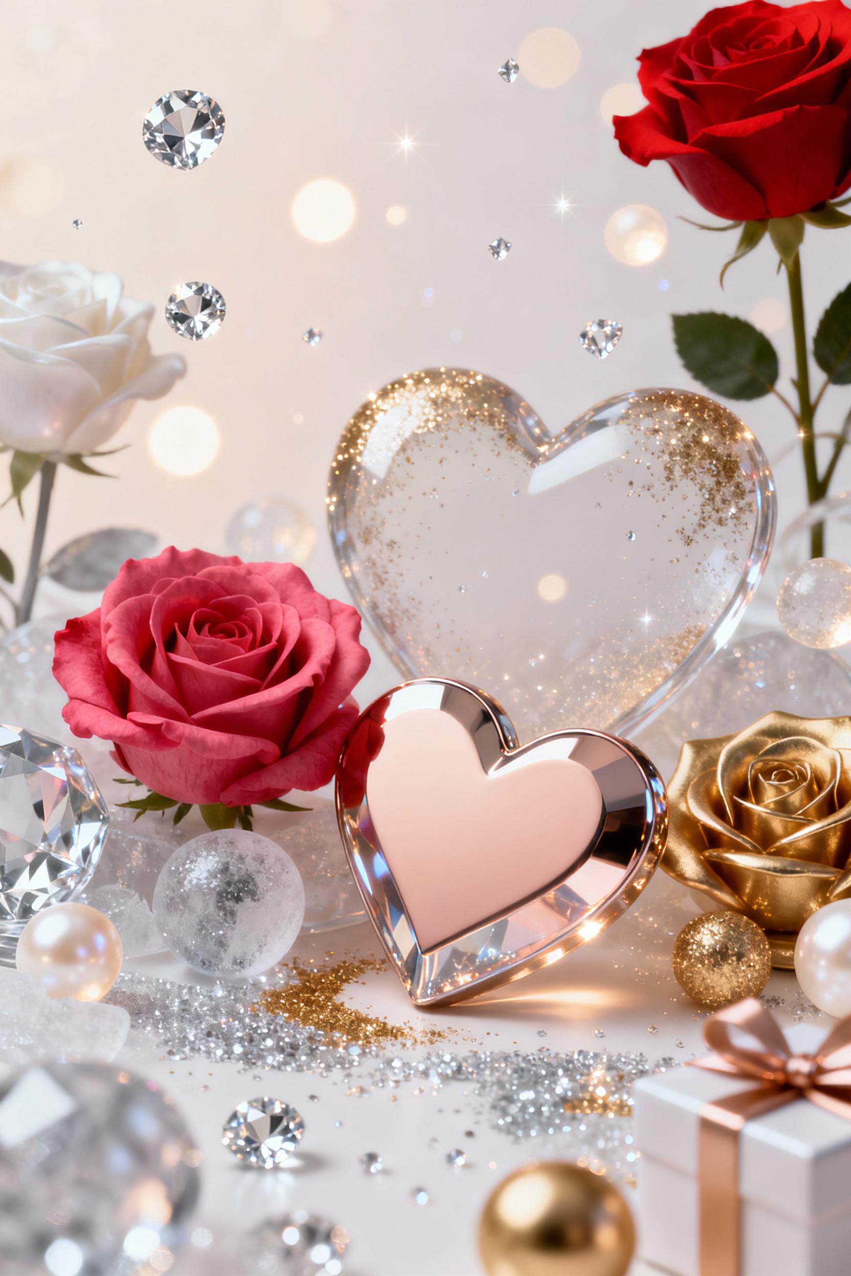 Luxury Valentine Background Template – Elegant Premium Holiday Design