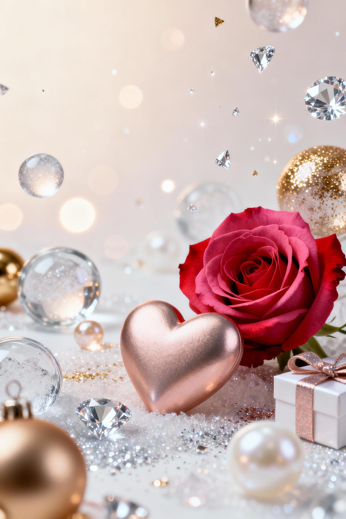 Luxury Valentine Background Template – Elegant Premium Holiday Design