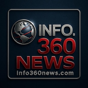 Info360 News Logo & Domain | Premium News Branding Package | Luxury Global News Website Identity