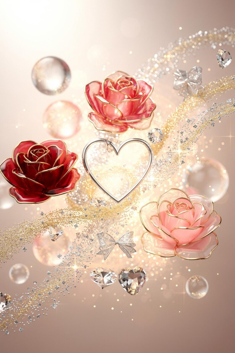 Luxury Valentine Background Template – Elegant & Premium Holiday Design