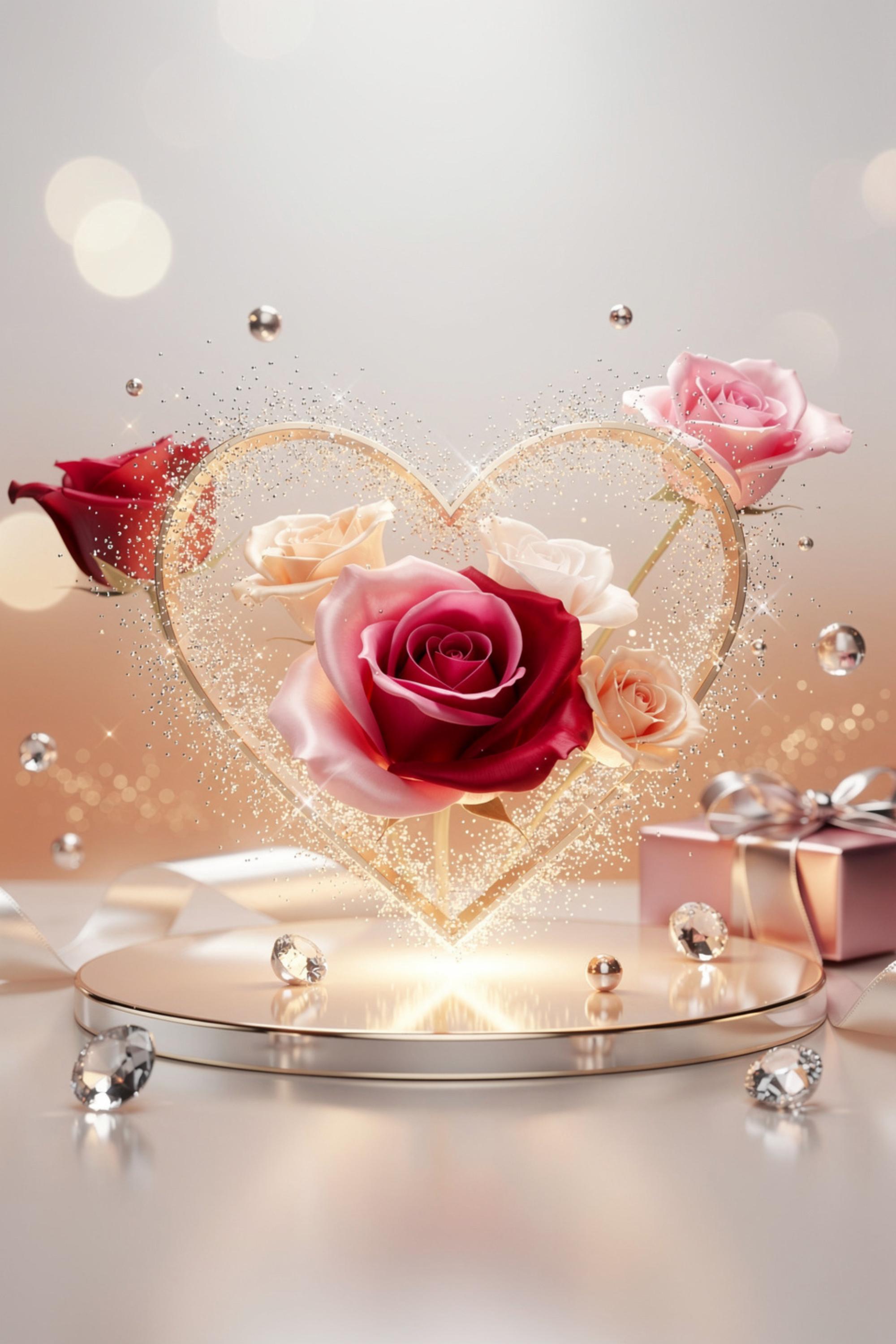 Luxury Valentine Background Template – Elegant & Premium Holiday Design