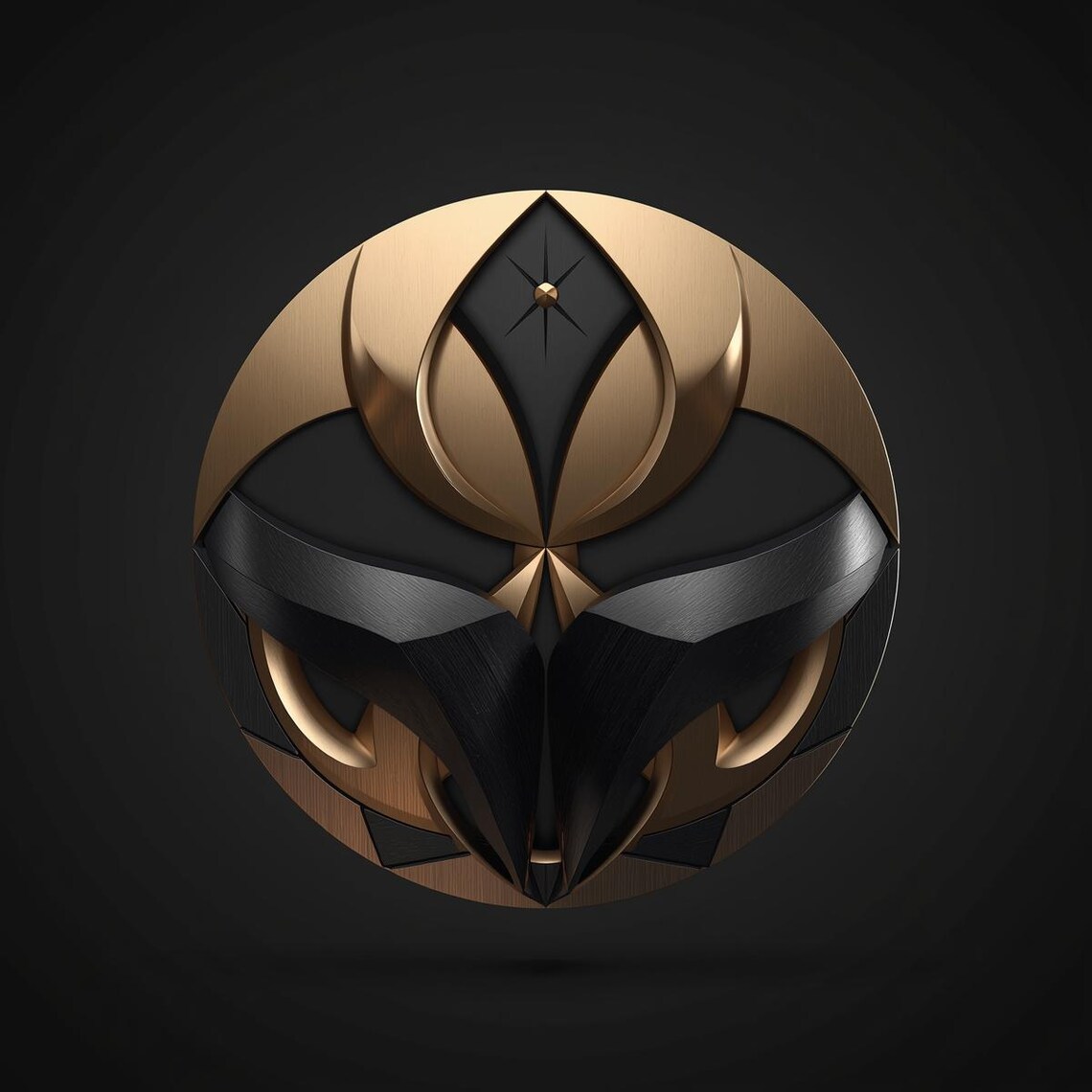 Exclusive Black & Gold 3D Crest Logo – Modern Luxury Emblem - Etsy