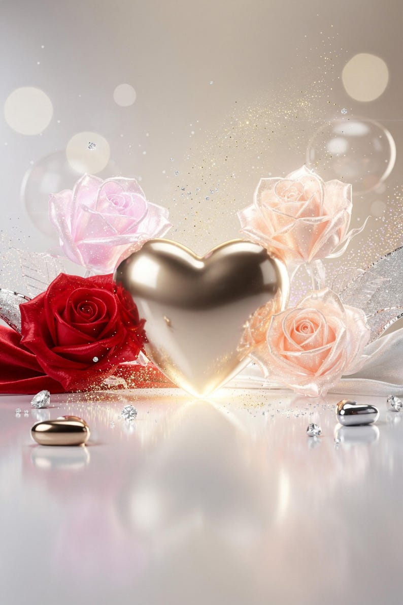 Luxury Valentine Background Template – Elegant & Premium Holiday Design