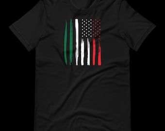 Mexican American Flag T-shirt, Mexican American Tee, Mexican t-shirt, Mexican Flag, Mexican, Mexican Design, Proud Mexican American T-shirt