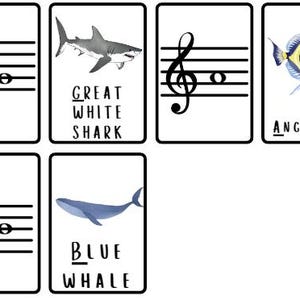 Music Note Flashcards, Treble Bass Clef Flashcards, Music Flashcards ...