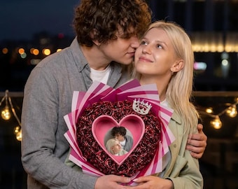 Everlasting Glitter Roses With Photo - Burnaway Edition, Valentine's Day Burn