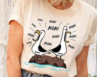 Seagull Mom Mom Mom - Personalized Shirt - Funny Mother's Day Gift For Mom - Disney Nemo T-Shirt - Finding Nemo