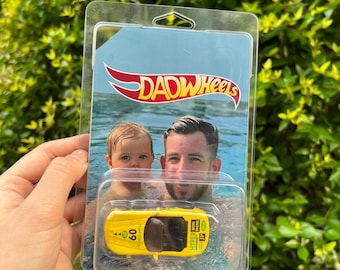 Regalo per il papà - Auto Hot Wheels personalizzata - Festa di compleanno Hot Wheels - Hot Wheels personalizzata - Bomboniera per la festa in auto - Regalo per papà - Regalo per lui