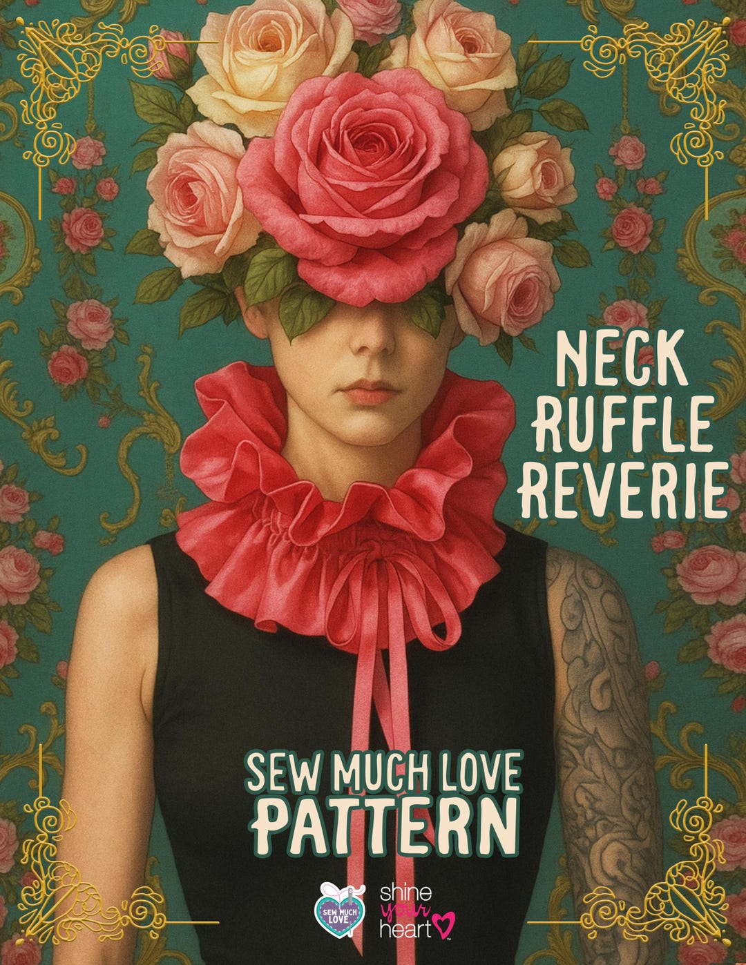 Neck Ruffle Sewing Pattern: Victorian Collar, Cosplay Fashion (PDF ...