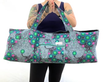 Fairy Frolic Yoga Mat Bag, Yoga Bag, Shoulder Yoga Bag, Fashion Yoga Bag, Large Yoga Bag, Fitness Bag, Pilates Mat Bag