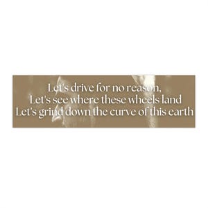 Forever Noah Kahan Bumper Stickers