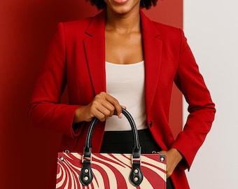 Delta-Signatur-Theta-Einkaufstasche mit Zebra-Print