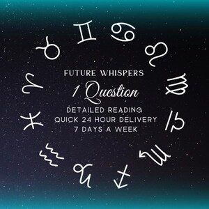 Question Tarot reading, Intuitive reading, Psychic reading, 24 hour delivery