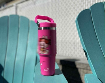 Vaso térmico para niños: inspirado en Labubbubu, botella de agua de 30 oz