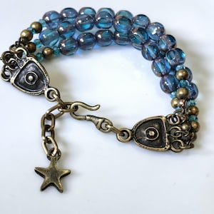 Stellar Dream – Blauer Kristall & Stern Armband