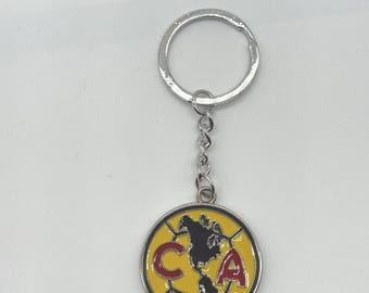 Club America FC Aguilas Soccer Mexico FMF - Zinc Metal Key Chain Llavero New