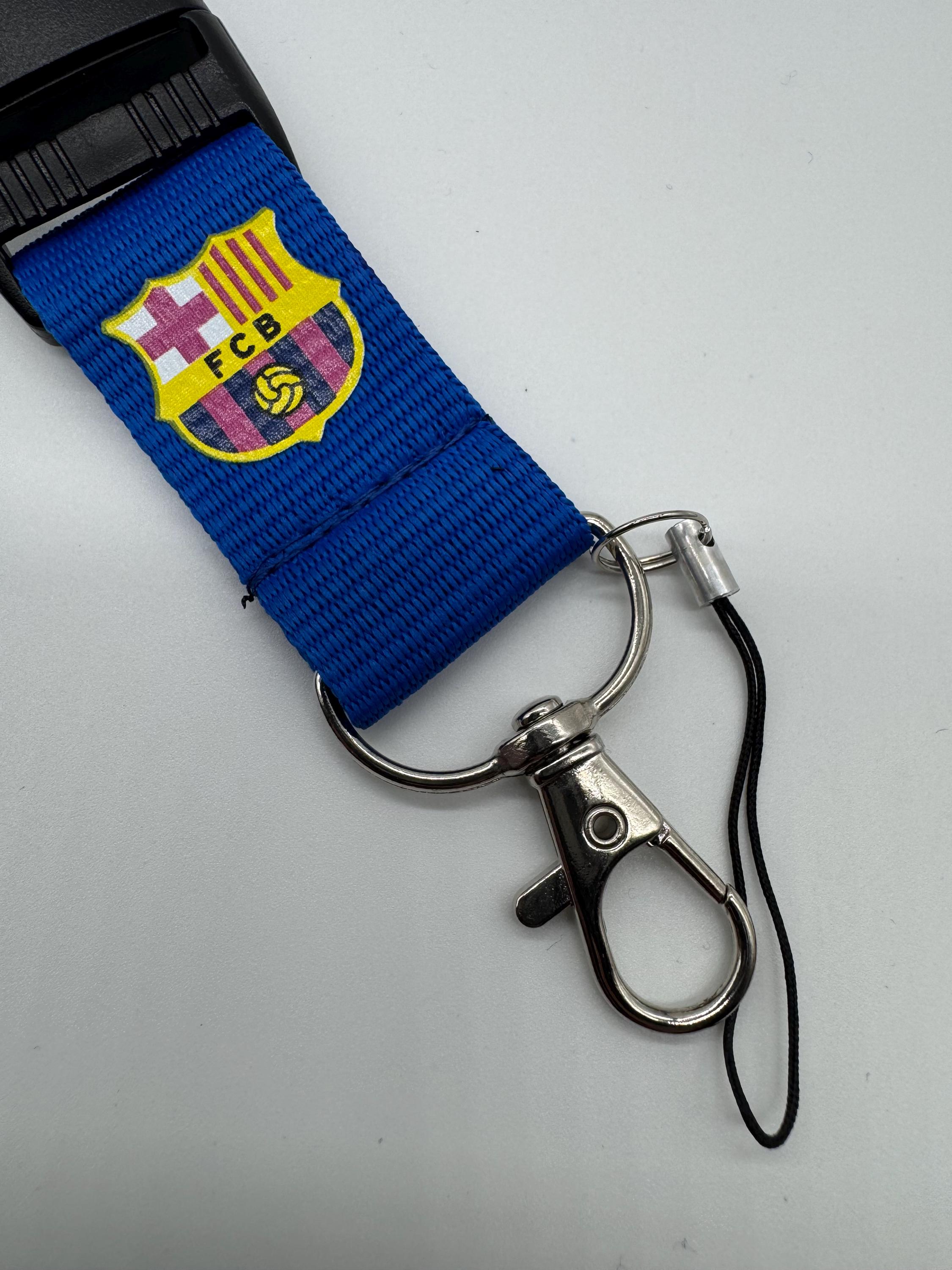Club Barcelona FC BARCA Soccer Lanyard Key Chain - Etsy