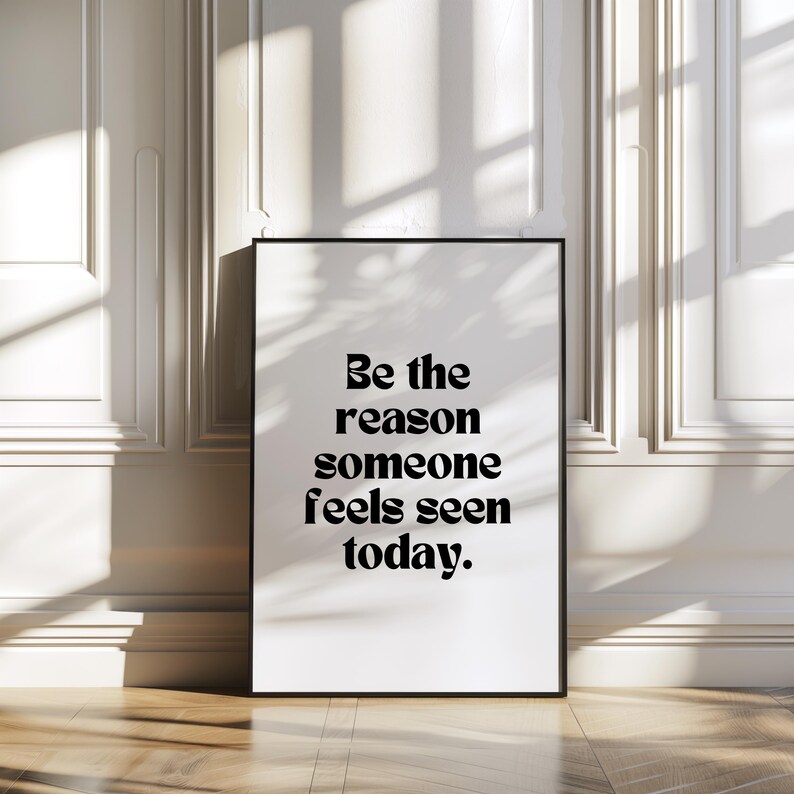 Minimalist Motivational Quote Wall Art Modern Typography Print ...
