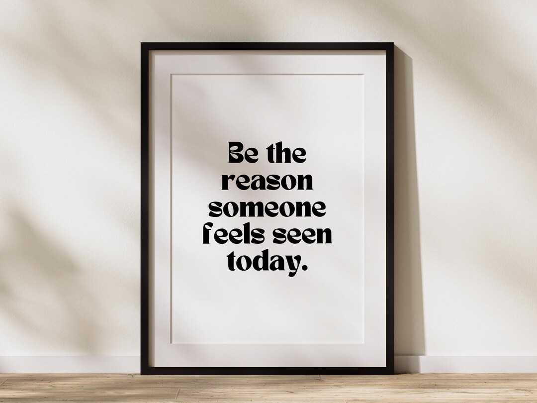 Minimalist Motivational Quote Wall Art Modern Typography Print ...