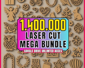 Mega Laser Cut Files Bundle: Engraving & Metal Cutting (Digital Download)
